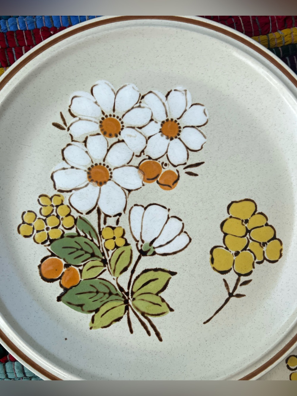Floral Expressions Hearthside Summertime Dinner Plates Set of 2 Japan Vintage - Picture 4 of 8